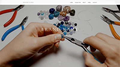 P-006 ハンドメイドアクセサリーブランドサイト