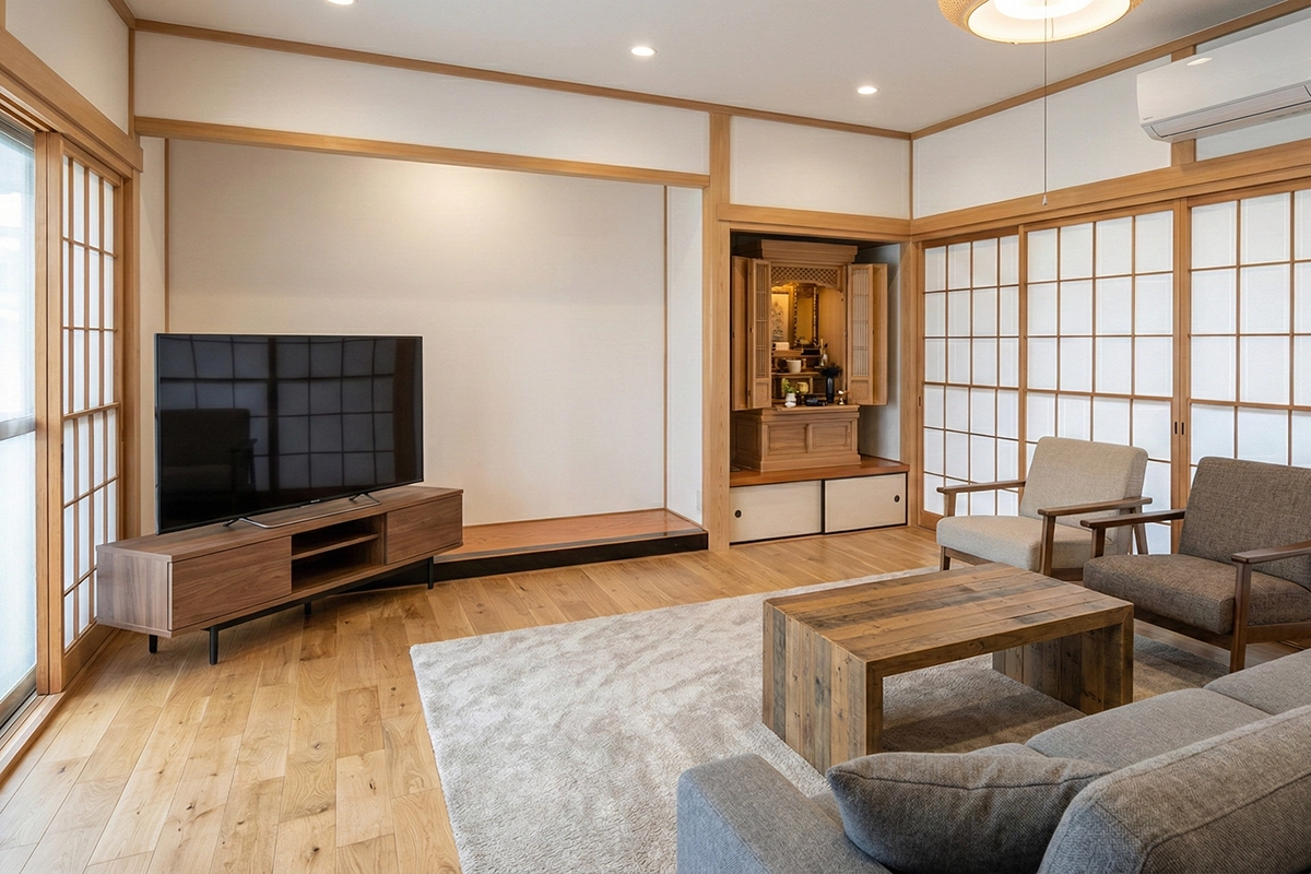 リフォーム後のリビング