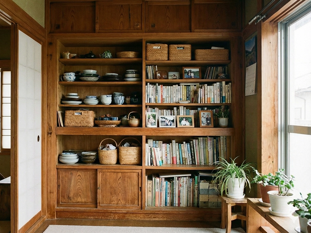 木製の収納棚