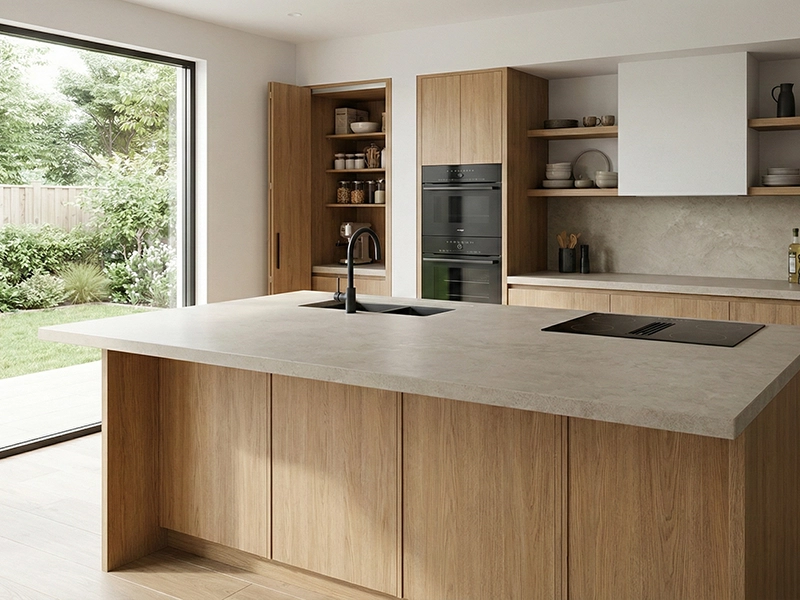 施工事例2: 機能的なキッチン