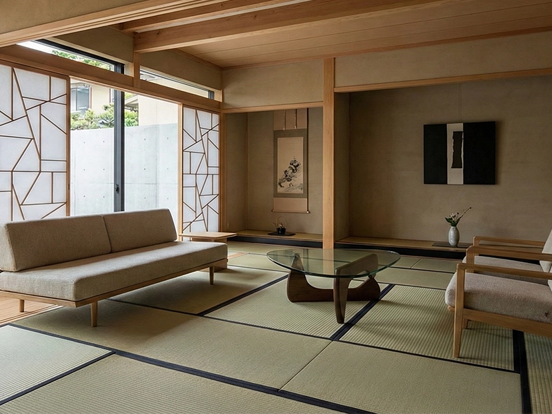 施工事例4: 開放的な和室